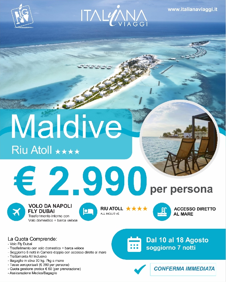 Mondo Maldive Maldive da Napoli